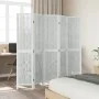 Biombo separador de 5 paneles madera maciza Paulownia blanco de vidaXL, Divisores de ambientes - Ref: Foro24-358678, Precio: ...