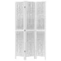 Dreiteiliger Raumteiler aus massivem weißem Paulownia-Holz. von vidaXL, Raumteiler - Ref: Foro24-358671, Preis: 96,64 €, Raba...