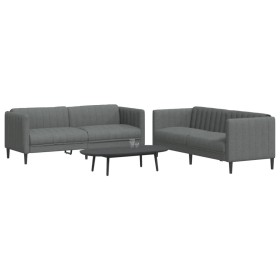 Zweiteiliges dunkelgraues Stoffsofaset von vidaXL, Sofas - Ref: Foro24-3209239, Preis: 491,62 €, Rabatt: %