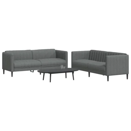 Zweiteiliges dunkelgraues Stoffsofaset von vidaXL, Sofas - Ref: Foro24-3209239, Preis: 448,98 €, Rabatt: %
