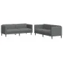 Juego de sofás 2 piezas tela gris oscuro by vidaXL, Sofas - Ref: Foro24-3209239, Price: 448,98 €, Discount: %