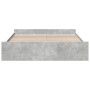 Cama con cajones madera ingeniería gris hormigón 180x200 cm de vidaXL, Camas y somieres - Ref: Foro24-3280275, Precio: 160,12...