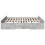 Cama con cajones madera ingeniería gris hormigón 180x200 cm de vidaXL, Camas y somieres - Ref: Foro24-3280275, Precio: 160,12...