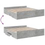 Cama con cajones madera ingeniería gris hormigón 180x200 cm de vidaXL, Camas y somieres - Ref: Foro24-3280275, Precio: 160,12...