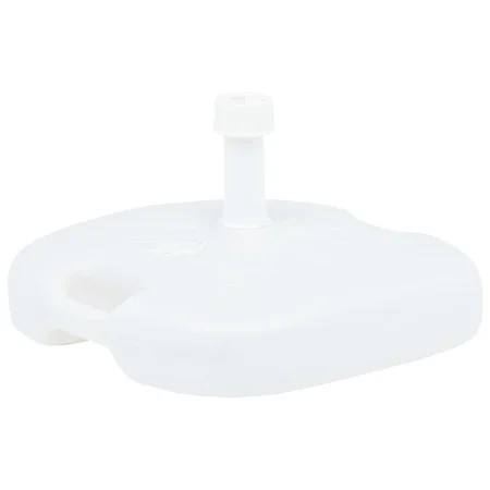 Base de sombrilla rellenable arena/agua plástico blanco 16 L de vidaXL, Bases para sombrillas - Ref: Foro24-48773, Precio: 27...