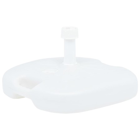 Base de sombrilla rellenable arena/agua plástico blanco 16 L de vidaXL, Bases para sombrillas - Ref: Foro24-48773, Precio: 27...