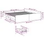 Concrete gray engineered wood bed with drawers 180x200 cm by vidaXL, Beds and slatted bases - Ref: Foro24-3280275, Price: 158...