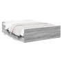 Sonoma gray engineered wood bed with drawers 120x190 cm by vidaXL, Beds and slatted bases - Ref: Foro24-3280326, Price: 134,9...