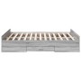 Sonoma gray engineered wood bed with drawers 120x190 cm by vidaXL, Beds and slatted bases - Ref: Foro24-3280326, Price: 138,7...