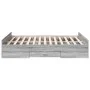 Sonoma gray engineered wood bed with drawers 120x190 cm by vidaXL, Beds and slatted bases - Ref: Foro24-3280326, Price: 134,9...