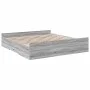 Sonoma gray engineered wood bed with drawers 180x200 cm by vidaXL, Beds and slatted bases - Ref: Foro24-3280277, Price: 162,8...