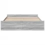 Sonoma gray engineered wood bed with drawers 180x200 cm by vidaXL, Beds and slatted bases - Ref: Foro24-3280277, Price: 162,8...
