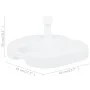 Base de sombrilla rellenable arena/agua plástico blanco 16 L de vidaXL, Bases para sombrillas - Ref: Foro24-48773, Precio: 27...