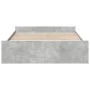Cama con cajones madera ingeniería gris hormigón 160x200 cm de vidaXL, Camas y somieres - Ref: Foro24-3280282, Precio: 150,92...