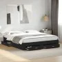 Estructura cama con cajones madera ingeniería negra 180x200 cm de vidaXL, Camas y somieres - Ref: Foro24-3280364, Precio: 189...