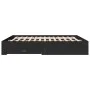 Black engineered wood bed frame with drawers 180x200 cm by vidaXL, Beds and slatted bases - Ref: Foro24-3280364, Price: 186,3...