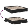 Black engineered wood bed frame with drawers 180x200 cm by vidaXL, Beds and slatted bases - Ref: Foro24-3280364, Price: 186,0...