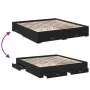 Black engineered wood bed frame with drawers 180x200 cm by vidaXL, Beds and slatted bases - Ref: Foro24-3280364, Price: 186,3...