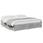 Betongraues Holzwerkstoffbett mit Schubladen 180x200 cm von vidaXL, Betten und Lattenroste - Ref: Foro24-3280366, Preis: 210,...