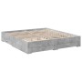 Betongraues Holzwerkstoffbett mit Schubladen 180x200 cm von vidaXL, Betten und Lattenroste - Ref: Foro24-3280366, Preis: 210,...