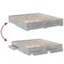 Concrete gray engineered wood bed with drawers 180x200 cm by vidaXL, Beds and slatted bases - Ref: Foro24-3280366, Price: 207...