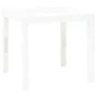 Gartentisch mit 2 weißen Kunststoffbänken von vidaXL, Gartensets - Ref: Foro24-48777, Preis: 86,64 €, Rabatt: %