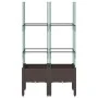 Jardinera con enrejado PP marrón 80x40x142,5 cm by vidaXL, Pots and planters - Ref: Foro24-367955, Price: 51,29 €, Discount: %