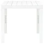 Gartentisch mit 2 weißen Kunststoffbänken von vidaXL, Gartensets - Ref: Foro24-48777, Preis: 86,64 €, Rabatt: %