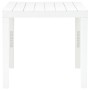 Mesa de jardín con 2 bancos plástico blanco de vidaXL, Conjuntos de jardín - Ref: Foro24-48777, Precio: 87,52 €, Descuento: %