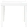 Gartentisch mit 2 weißen Kunststoffbänken von vidaXL, Gartensets - Ref: Foro24-48777, Preis: 86,64 €, Rabatt: %