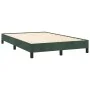 Box spring bed with mattress and LED dark green velvet 120x190cm by vidaXL, Beds and slatted bases - Ref: Foro24-3270180, Pri...