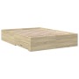 Cama con cajones madera ingeniería roble Sonoma 120x200 cm de vidaXL, Camas y somieres - Ref: Foro24-3280393, Precio: 184,37 ...