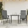 Faltbare Gartenstühle, 2 Stück, graues Kunststoff-Rattan von vidaXL, Gartenstühle - Ref: Foro24-4007140, Preis: 130,61 €, Rab...