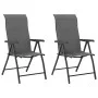 Faltbare Gartenstühle, 2 Stück, graues Kunststoff-Rattan von vidaXL, Gartenstühle - Ref: Foro24-4007140, Preis: 130,61 €, Rab...
