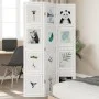 Three-panel solid Paulownia wood room divider screen in white. by vidaXL, Room dividers - Ref: Foro24-358686, Price: 98,82 €,...
