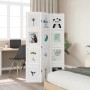 Three-panel solid Paulownia wood room divider screen in white. by vidaXL, Room dividers - Ref: Foro24-358686, Price: 107,48 €...