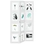 Three-panel solid Paulownia wood room divider screen in white. by vidaXL, Room dividers - Ref: Foro24-358686, Price: 98,82 €,...