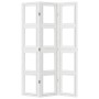 Three-panel solid Paulownia wood room divider screen in white. by vidaXL, Room dividers - Ref: Foro24-358686, Price: 107,48 €...