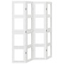 Biombo separador de 4 paneles madera maciza Paulownia blanco by vidaXL, Room dividers - Ref: Foro24-358690, Price: 139,40 €, ...
