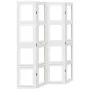Biombo separador de 4 paneles madera maciza Paulownia blanco by vidaXL, Room dividers - Ref: Foro24-358690, Price: 128,84 €, ...