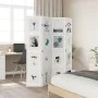 Biombo separador de 4 paneles madera maciza Paulownia blanco by vidaXL, Room dividers - Ref: Foro24-358690, Price: 128,84 €, ...