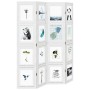 Biombo separador de 4 paneles madera maciza Paulownia blanco by vidaXL, Room dividers - Ref: Foro24-358690, Price: 139,40 €, ...