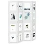 Biombo separador de 4 paneles madera maciza Paulownia blanco by vidaXL, Room dividers - Ref: Foro24-358690, Price: 128,84 €, ...