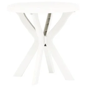 White plastic bistro table Ø70 cm by vidaXL, Garden tables - Ref: Foro24-48796, Price: 62,33 €, Discount: %