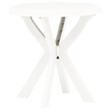 Weißer Bistrotisch aus Kunststoff Ø70 cm von vidaXL, Gartentische - Ref: Foro24-48796, Preis: 51,72 €, Rabatt: %