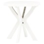 Weißer Bistrotisch aus Kunststoff Ø70 cm von vidaXL, Gartentische - Ref: Foro24-48796, Preis: 51,72 €, Rabatt: %