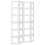 Biombo separador de 4 paneles madera maciza Paulownia blanco by vidaXL, Room dividers - Ref: Foro24-358692, Price: 128,80 €, ...