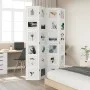 Biombo separador de 4 paneles madera maciza Paulownia blanco by vidaXL, Room dividers - Ref: Foro24-358692, Price: 128,80 €, ...