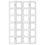 Biombo separador de 4 paneles madera maciza Paulownia blanco by vidaXL, Room dividers - Ref: Foro24-358692, Price: 149,70 €, ...