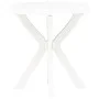 Mesa bistro blanca plástico Ø70 cm de vidaXL, Mesas de jardín - Ref: Foro24-48796, Precio: 58,83 €, Descuento: %